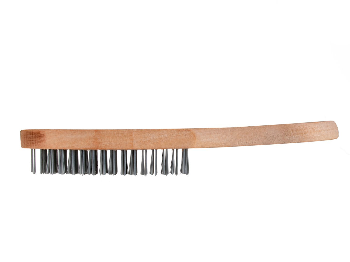 5-row wire brush for rust removal (wooden handle)