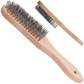 6-row Wire Brush for Rust Removal (Wooden Handle)
