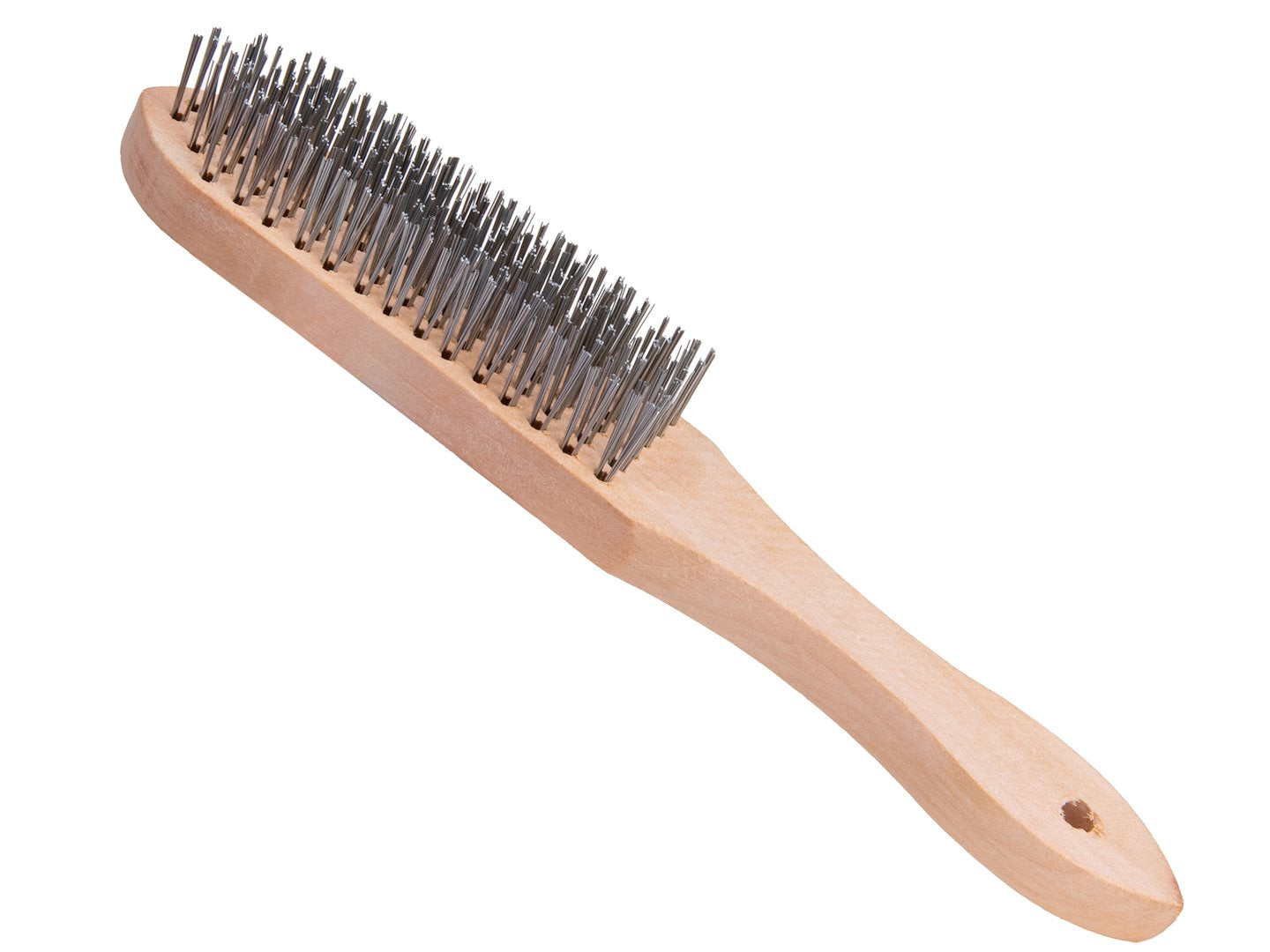 6-row Wire Brush for Rust Removal (Wooden Handle)