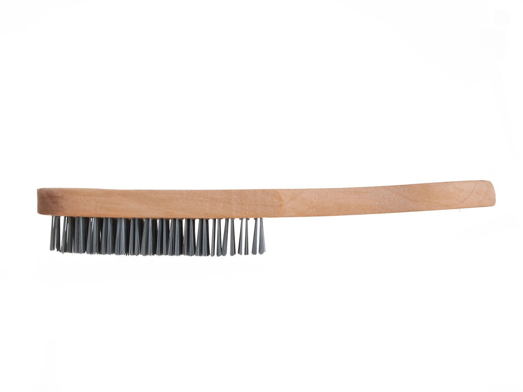 6-row Wire Brush for Rust Removal (Wooden Handle)