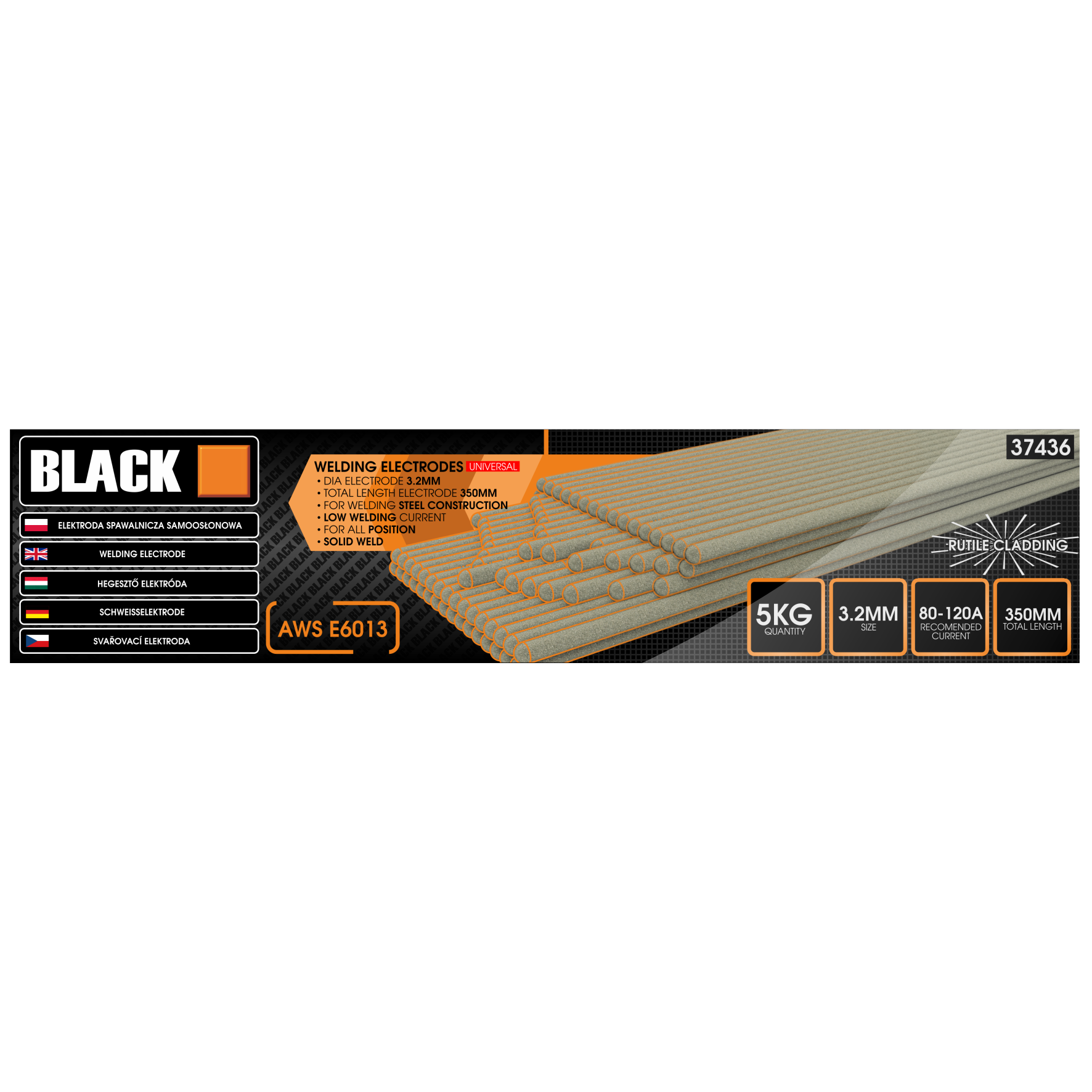 Universaalsed 3.2mm isekaitsvad keevituselektroodid 5kg 350mm