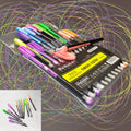 12-piece Neon Marker Set with Bright Colors (VB8)