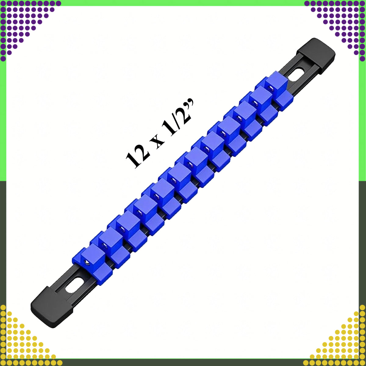 1/2" padrunvõtmete siin - ehk padruniirööbashoidik – 12 kohta - Ostuklikk
