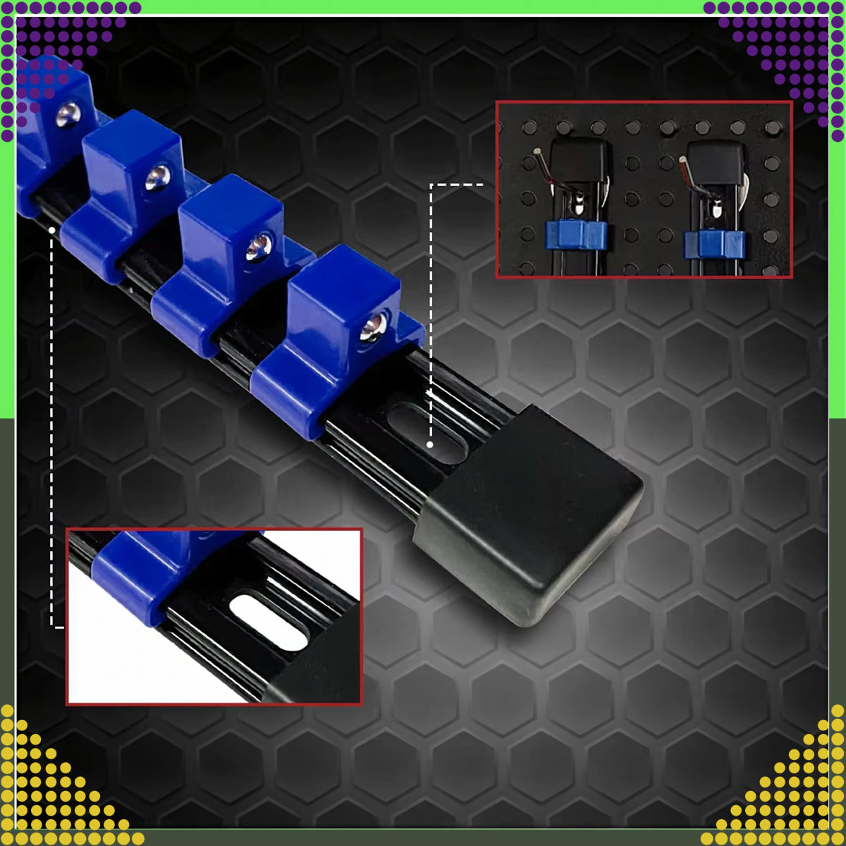 1/2" padrunvõtmete siin - ehk padruniirööbashoidik – 12 kohta - Ostuklikk