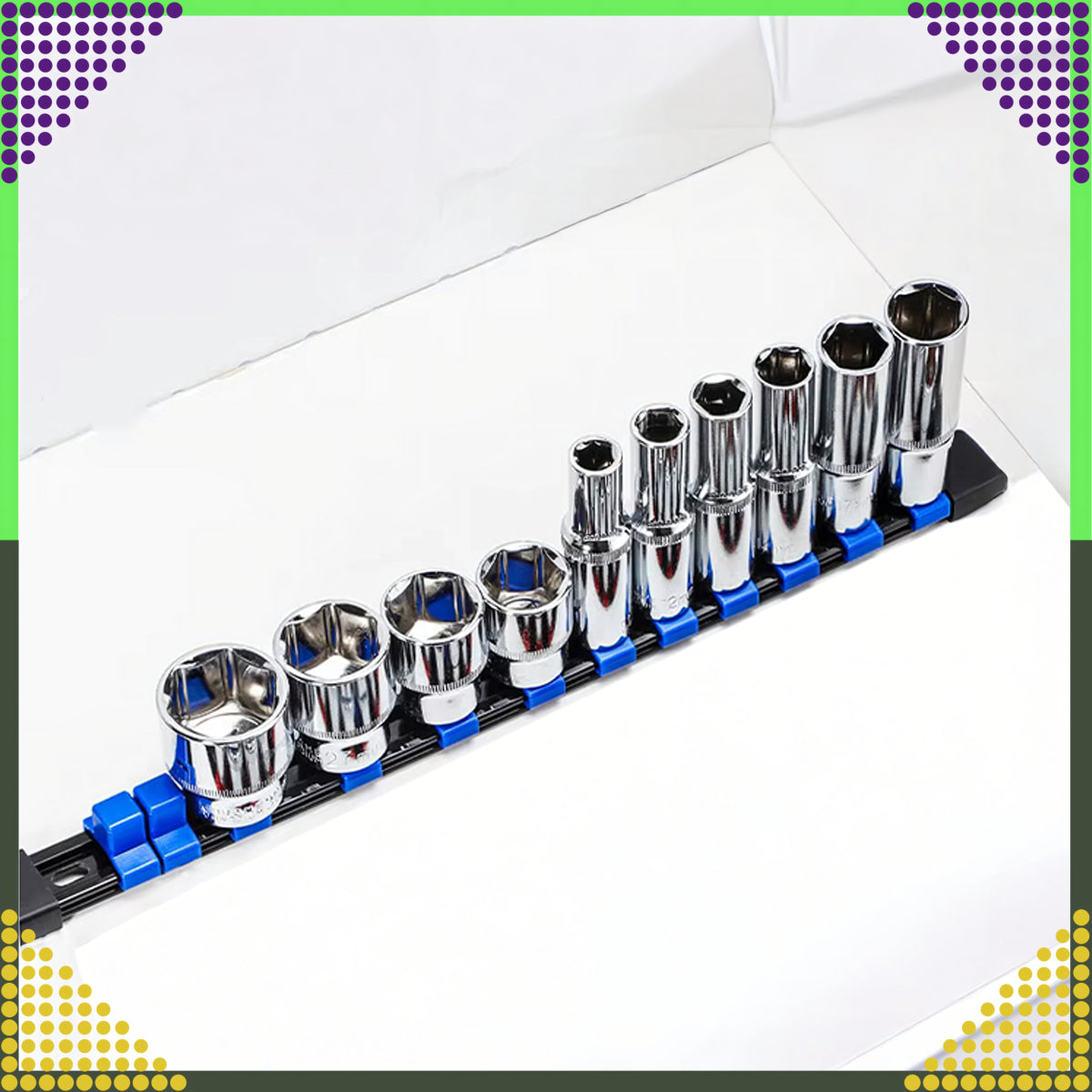 1/2" padrunvõtmete siin - ehk padruniirööbashoidik – 12 kohta - Ostuklikk