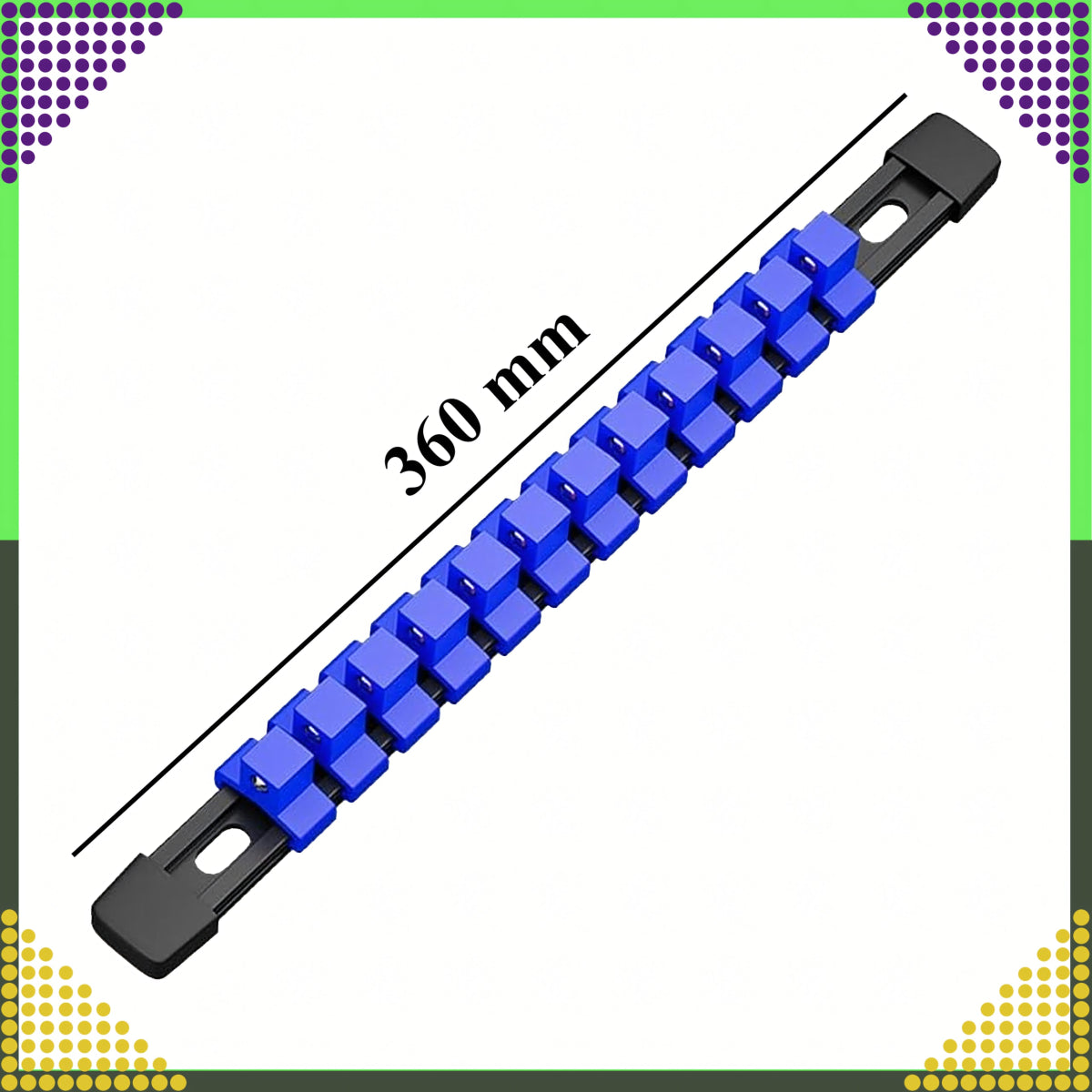 1/2" padrunvõtmete siin - ehk padruniirööbashoidik – 12 kohta - Ostuklikk