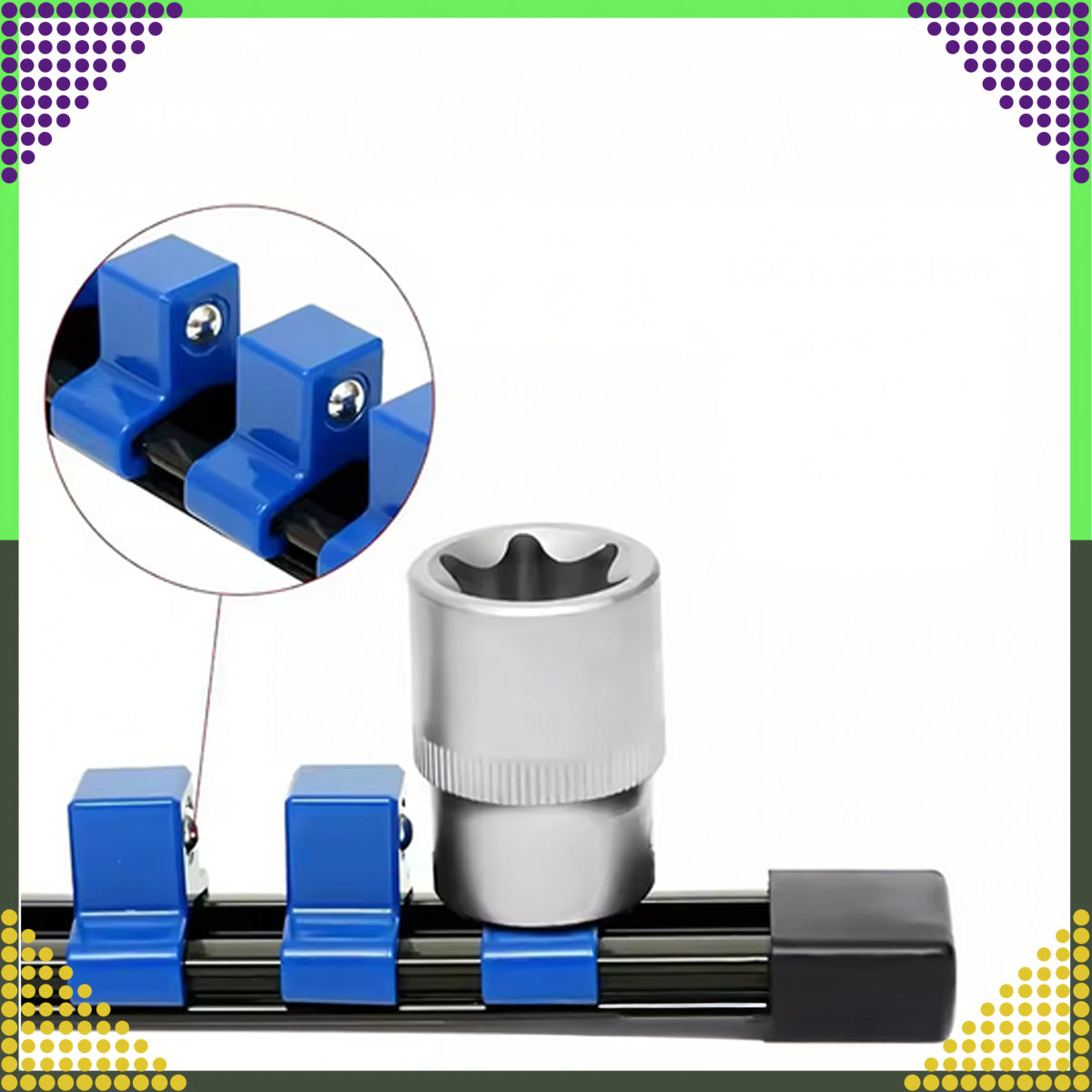 1/2" padrunvõtmete siin - ehk padruniirööbashoidik – 12 kohta - Ostuklikk