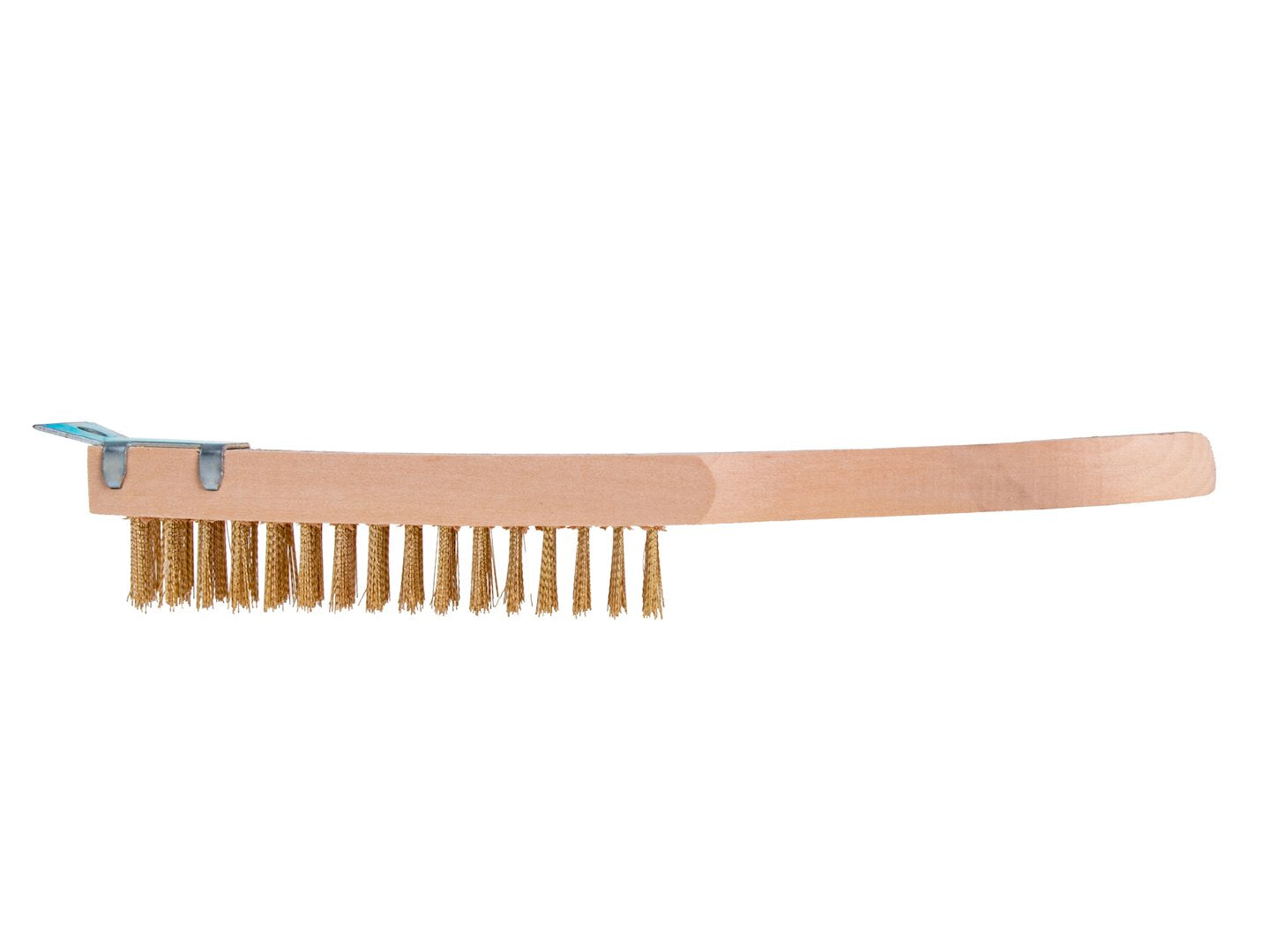 4-row wire brush for rust removal with scraper