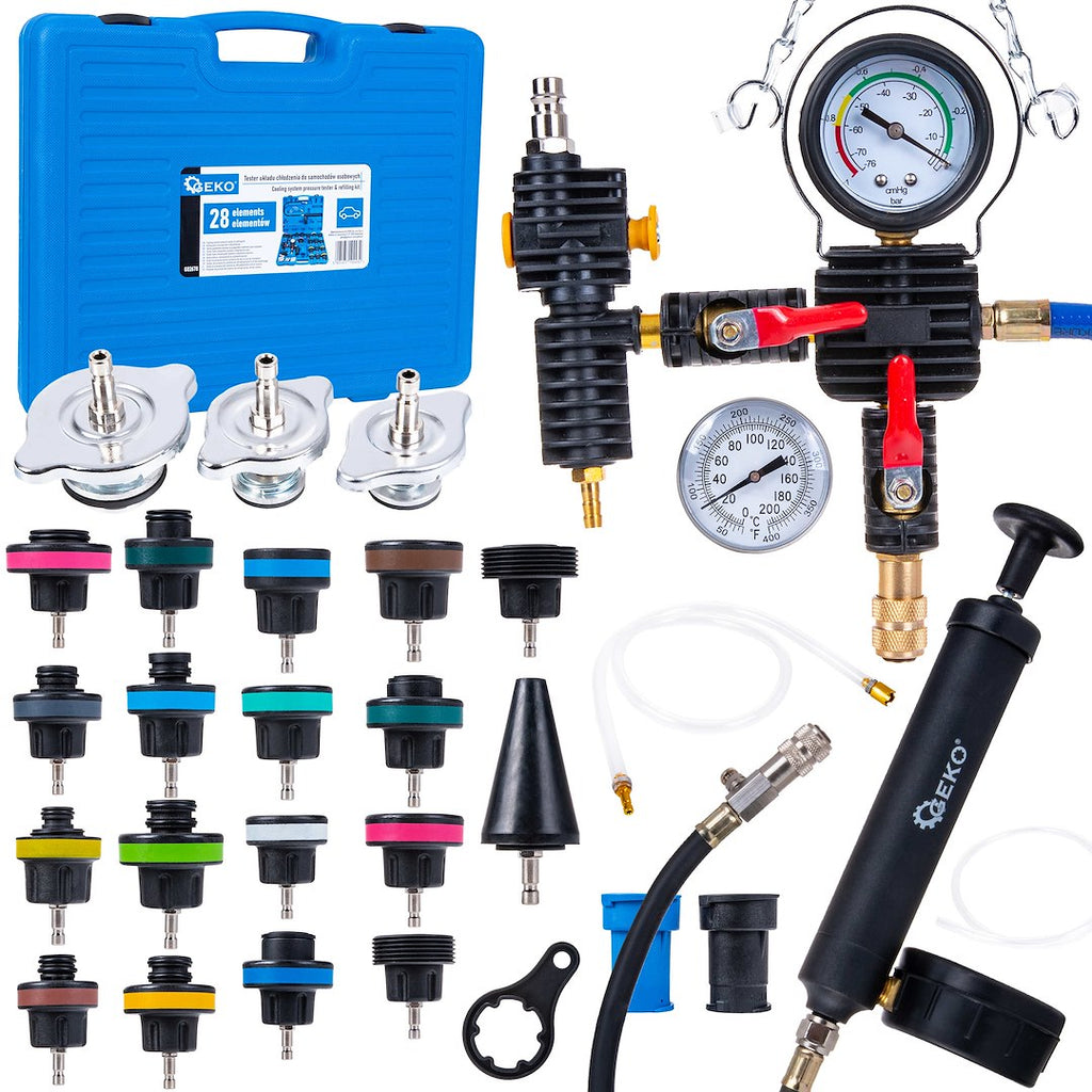 28 pcs Radiator Pressure and Cooling System Tester Set