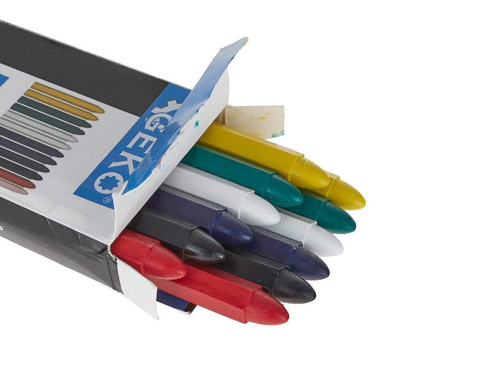12 pcs of mixed-color tire chalk 12x120 mm