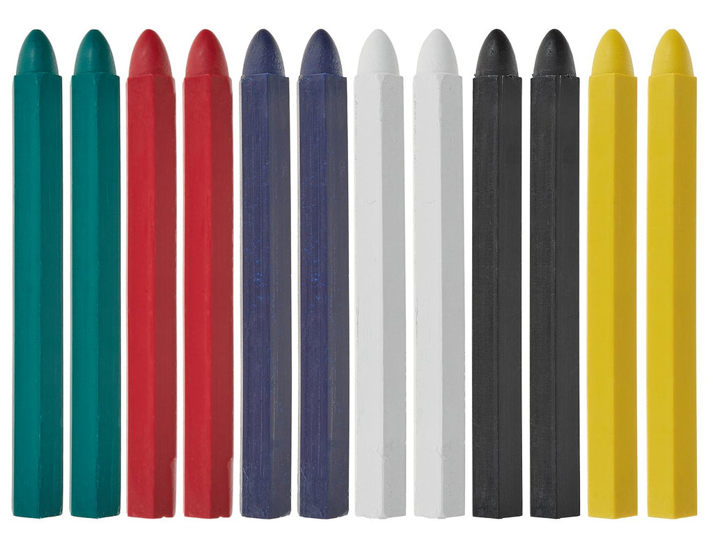 12 pcs of mixed-color tire chalk 12x120 mm