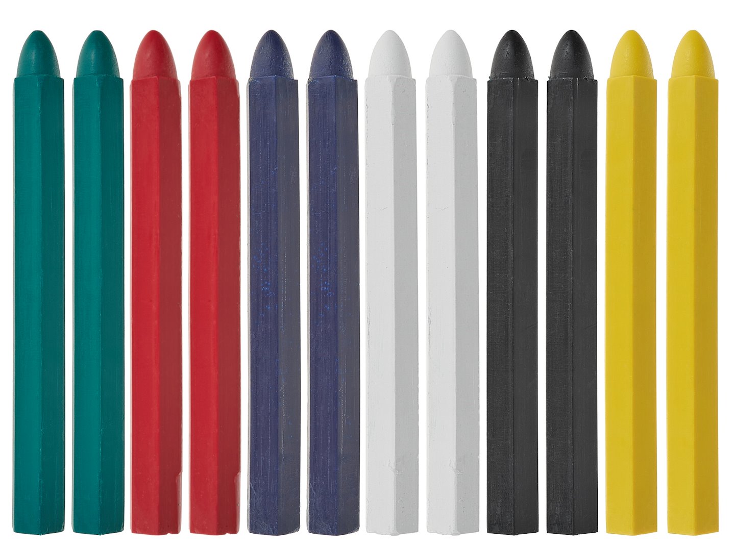 12 pcs of mixed-color tire chalk 12x120 mm