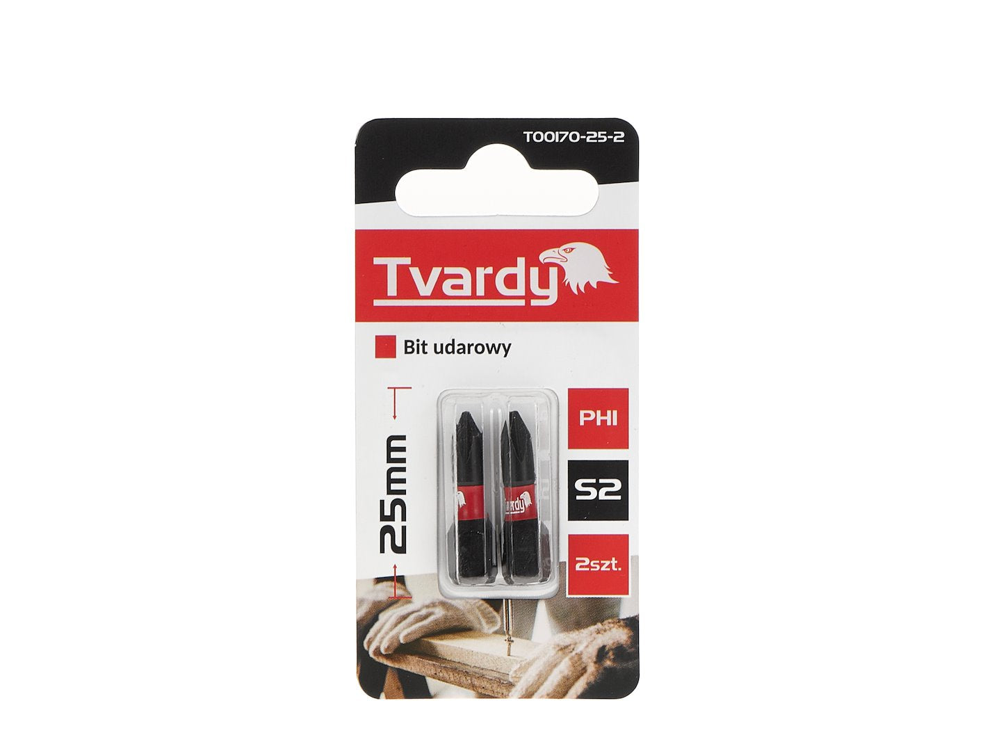 Impact screwdriver bit PH1 25 mm S2 – Pack of 2