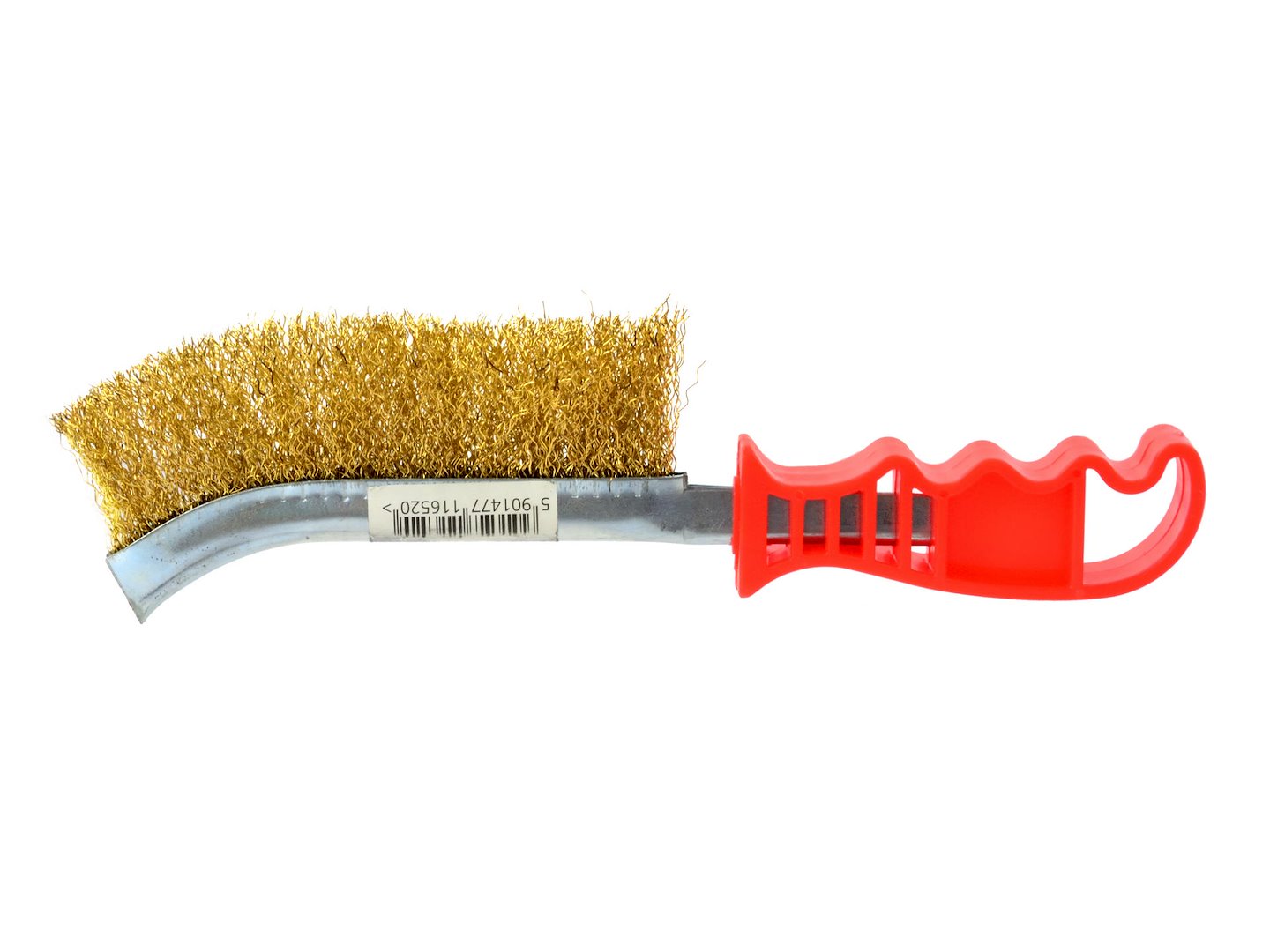 Hand Scratch Brush, Brass-Plated Wire