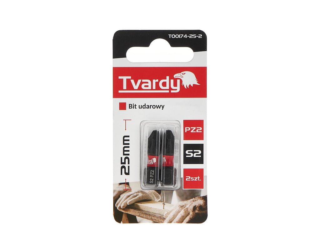 Impact Screwdriver Bit PZ2 25mm S2 – Pack of 2