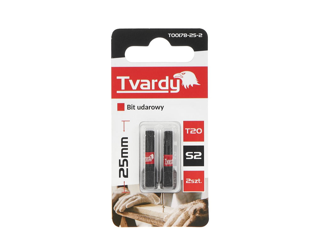 Impact Screwdriver Bit T20 25mm S2 – Pack of 2