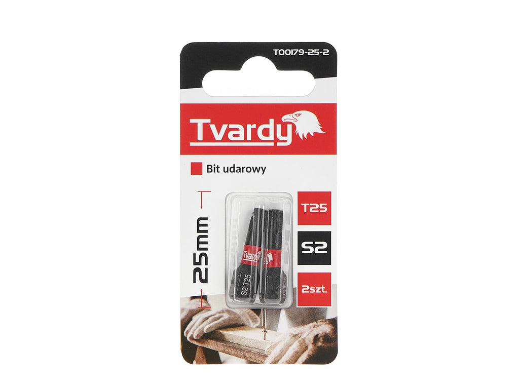 Impact screwdriver bit T25 25 mm S2 – Pack of 2