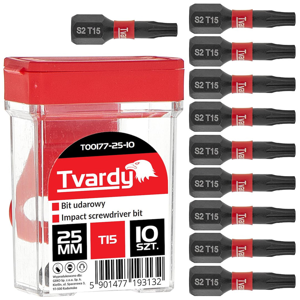 Impact Screwdriver Bit T15 25mm S2 – Box – Pack of 10