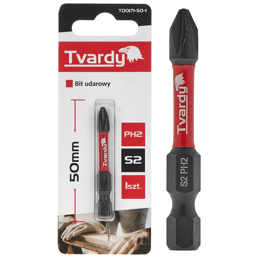 Impact screwdriver bit PH2 50 mm S2