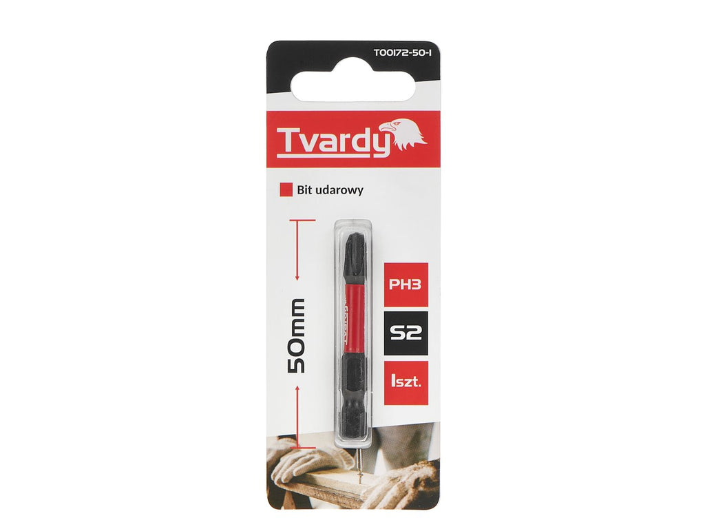 Impact screwdriver bit PH3, 50 mm, S2