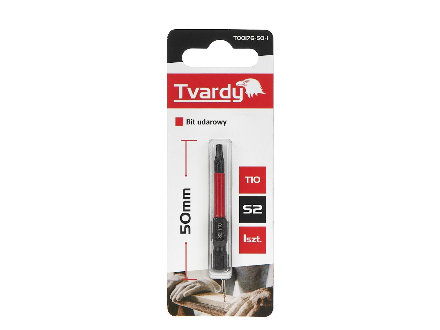 Impact screwdriver bit T10 50mm S2