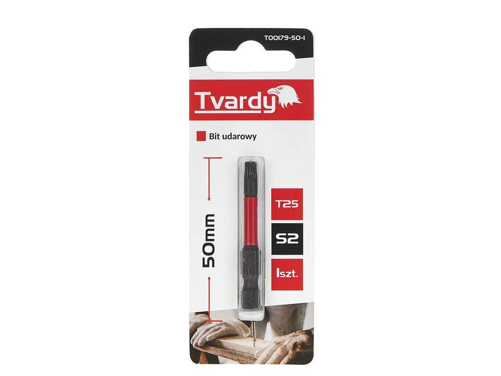 Impact screwdriver bit, T25, 50 mm, S2