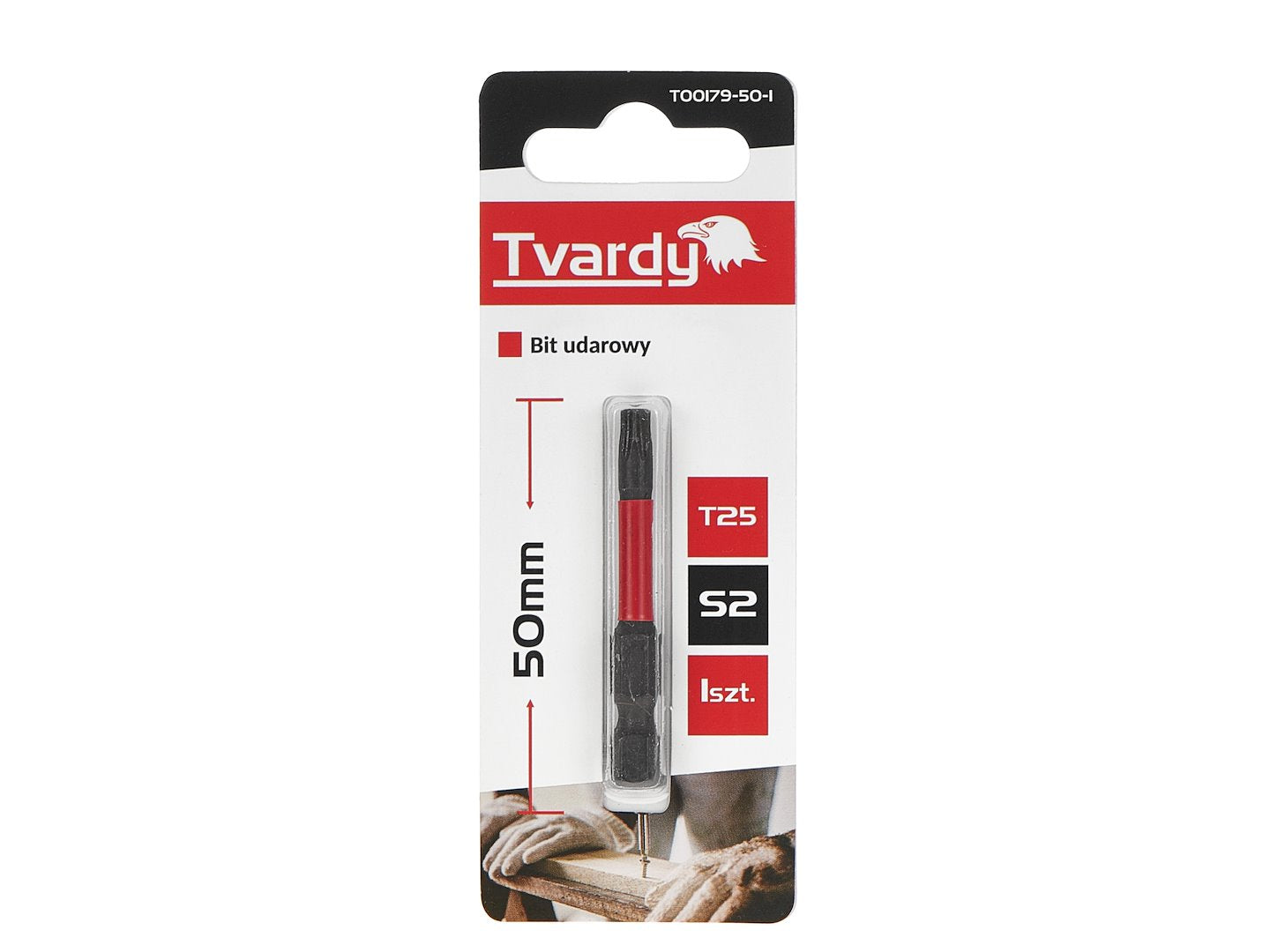 Impact screwdriver bit, T25, 50 mm, S2