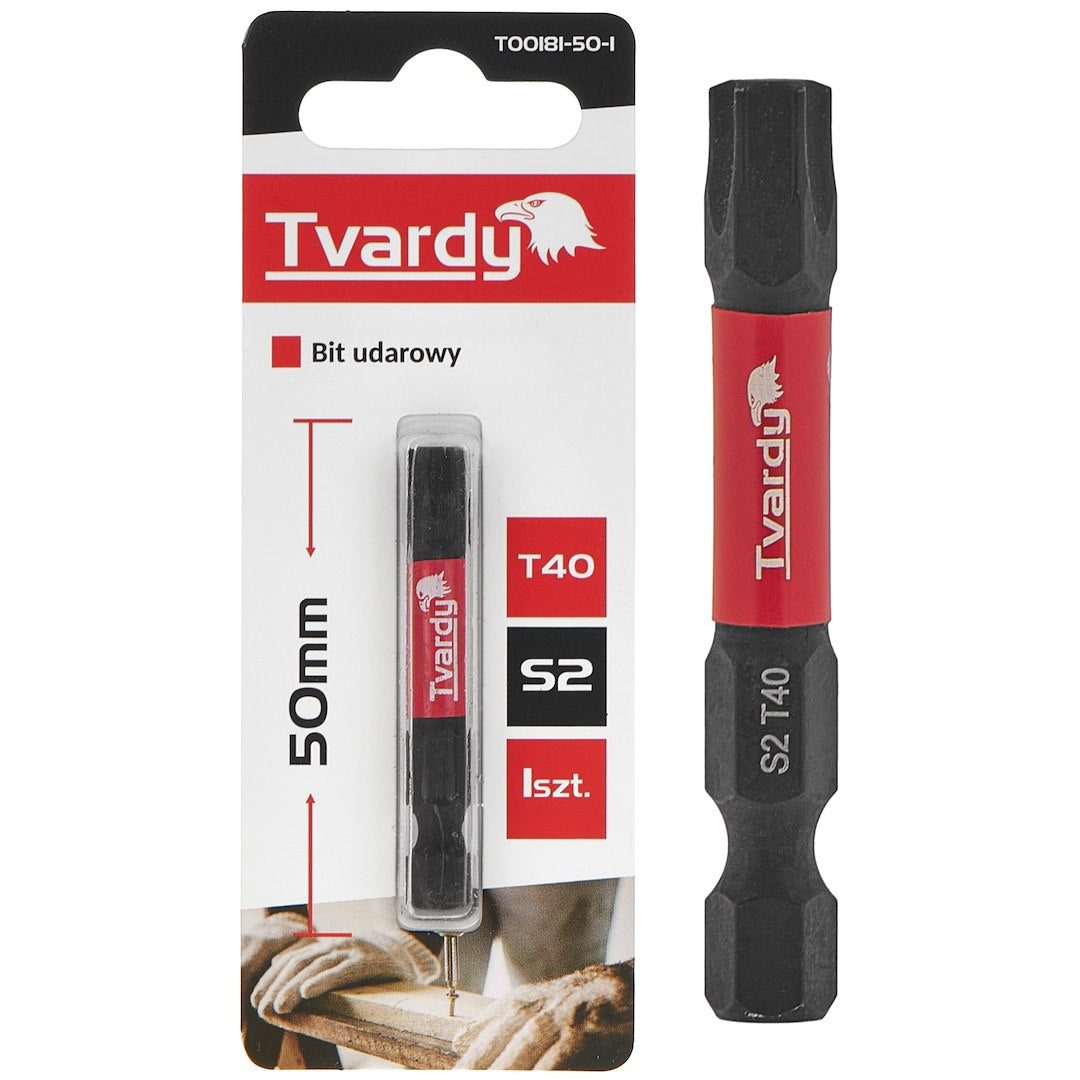 Impact screwdriver bit T40 50 mm S2