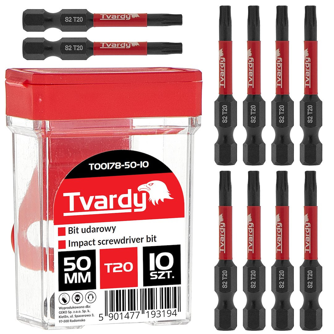 Impact screwdriver bit T20 50 mm S2 – box – Pack of 10