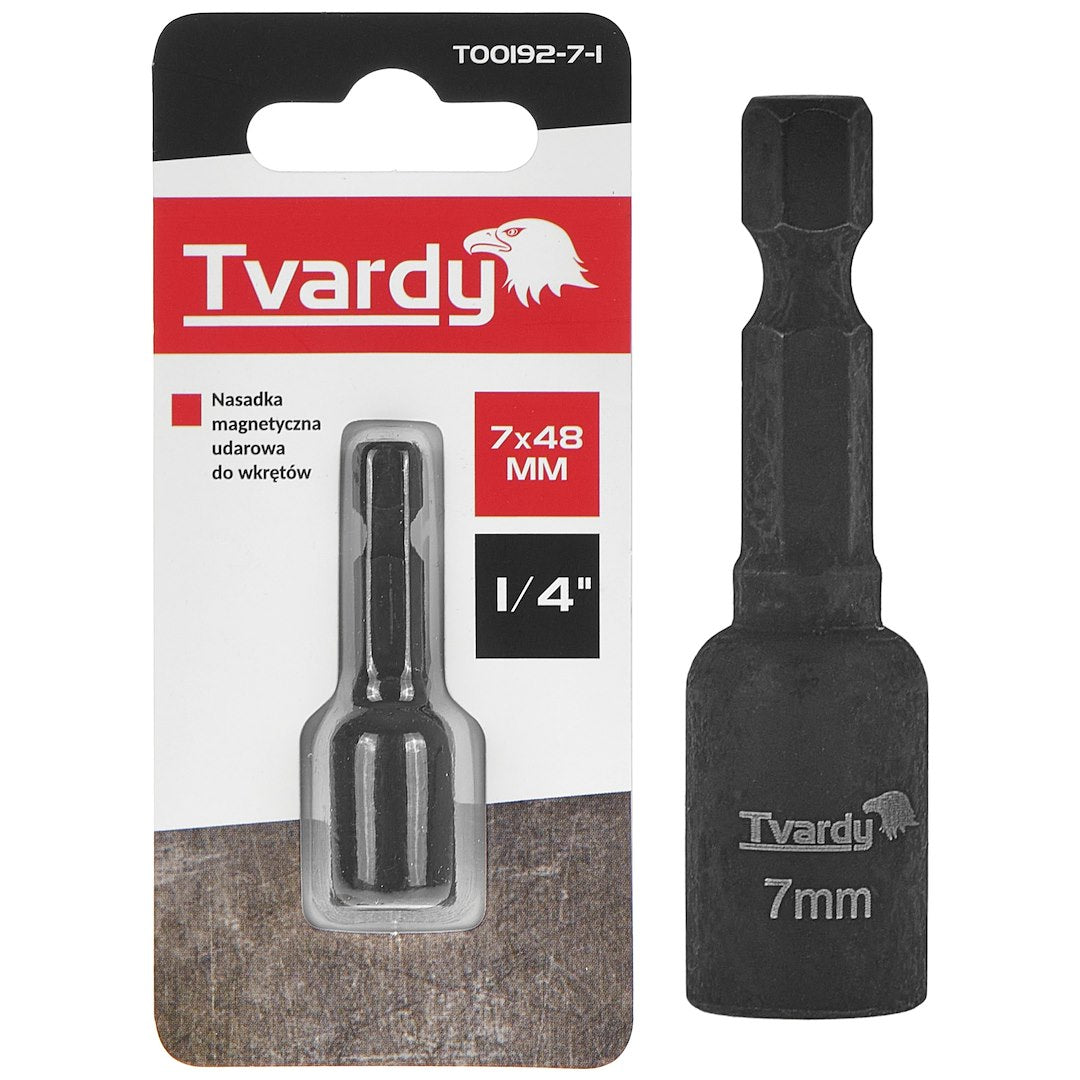 1/4" Impact Magnetic Socket Nut Screwdriver, 7mm x 48mm