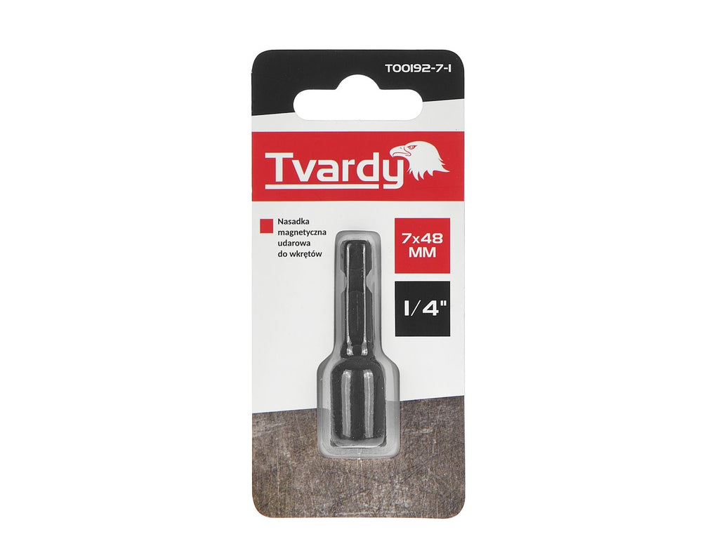 1/4" Impact Magnetic Socket Nut Screwdriver, 7mm x 48mm