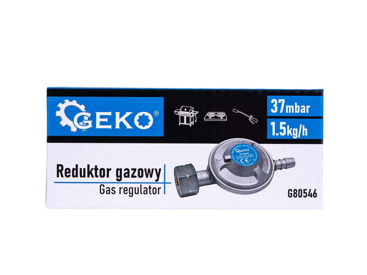 Propane-butane gas regulator 37mbar 1,5kg/h
