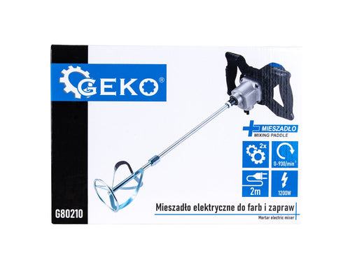 1200W Paint and Mortar Electric Mixer with Additional Mixing Paddle