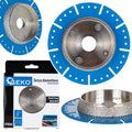 Diamond disc for cutting and chamfering PVC pipes 125 mm