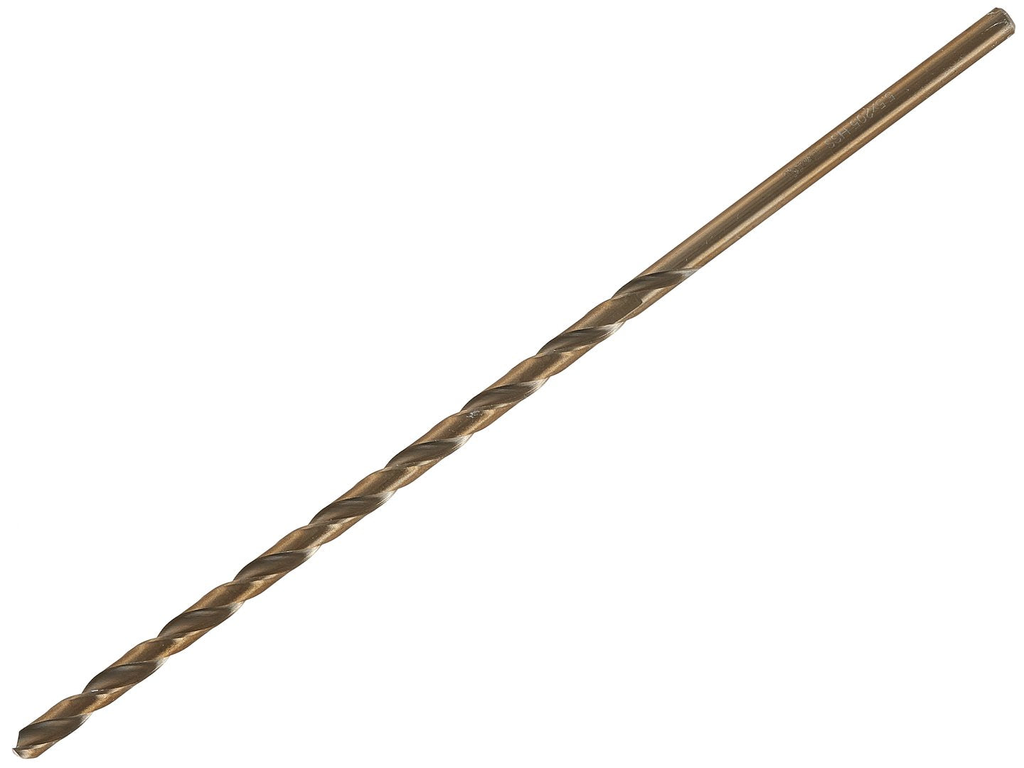 Long gold metal drill bit 5.5 x 205 mm HSS DIN1869 (50/100/200)
