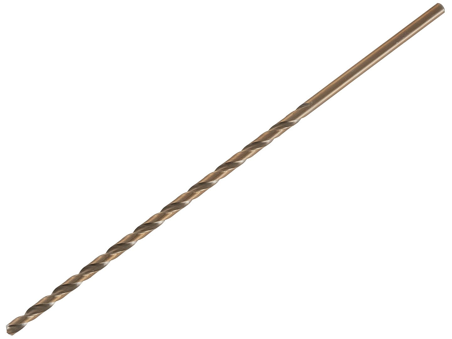 Long HSS DIN1869 6.0 x 260 mm gold metal twist drill bit