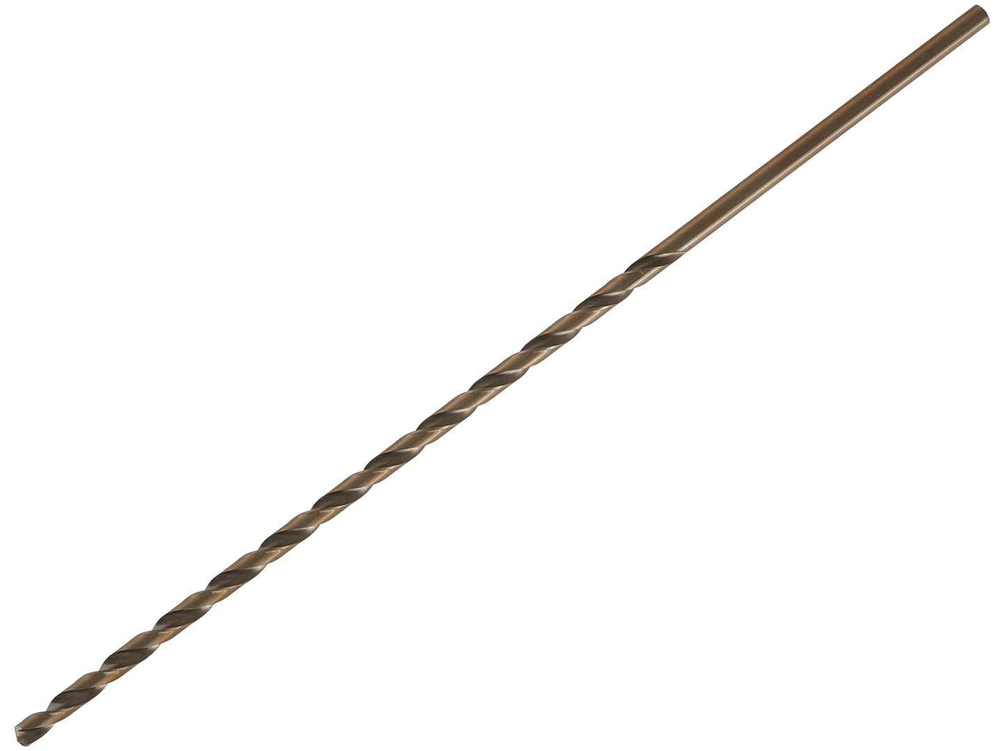 Long HSS DIN1869 8.0 x 390 mm gold metal twist drill bit