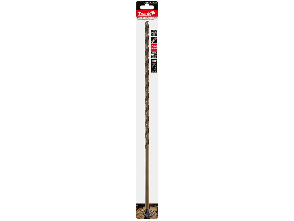 Long HSS DIN1869 10.0 x 430 mm Gold Metal Twist Drill Bit
