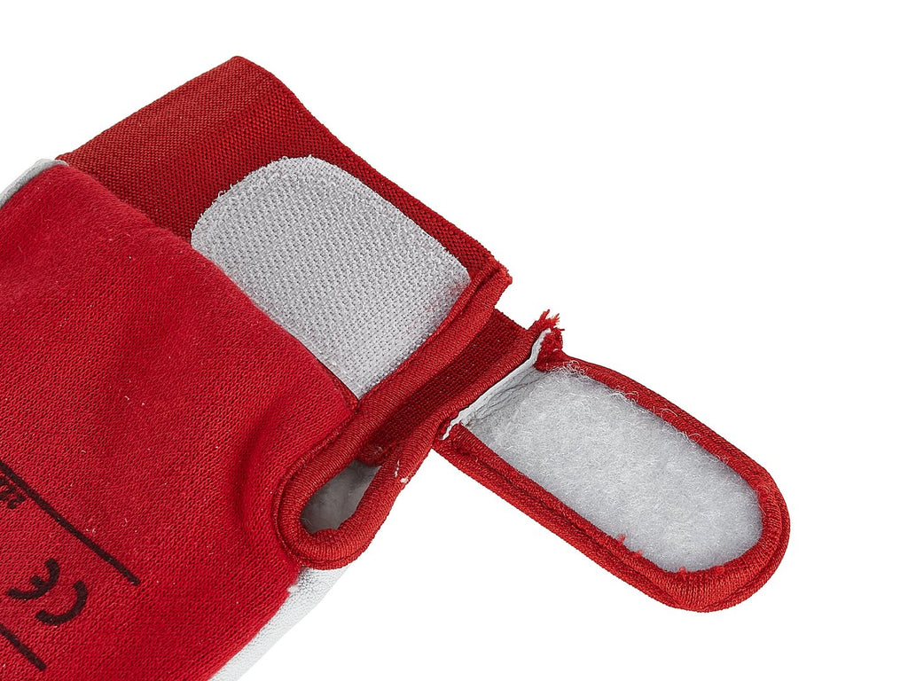 Goat leather winter gloves, elastic cotton back, velcro cuff s.10 – Pack of 12