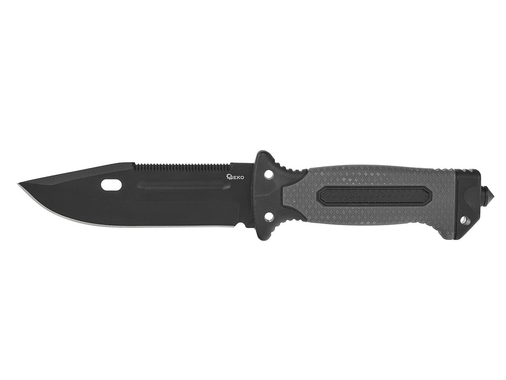 Tactical Knife 275/135 mm with Holster BLACK SURVIVAL SERIES