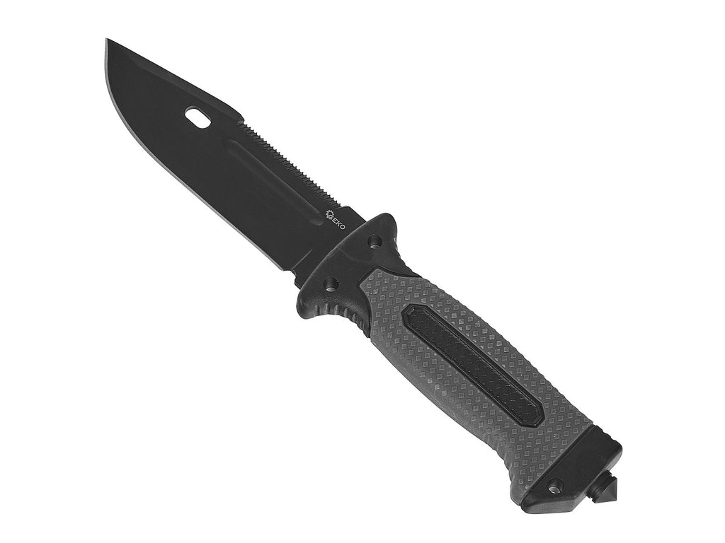 Tactical Knife 275/135 mm with Holster BLACK SURVIVAL SERIES