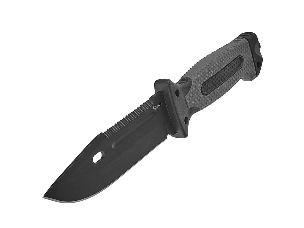 Tactical Knife 275/135 mm with Holster BLACK SURVIVAL SERIES