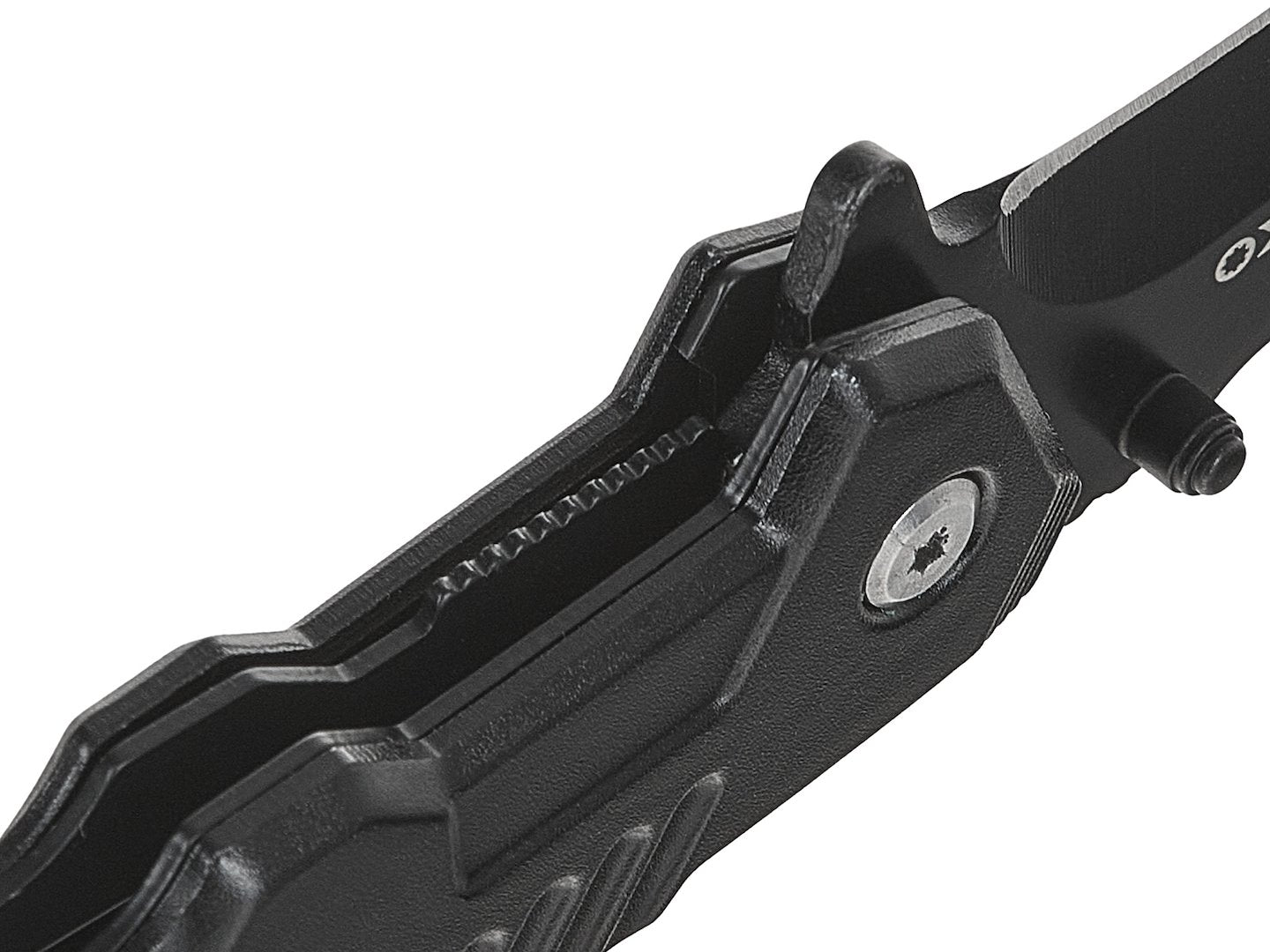Tactical jackknife 200/85 mm with holster BLACK SURVIVAL SERIES
