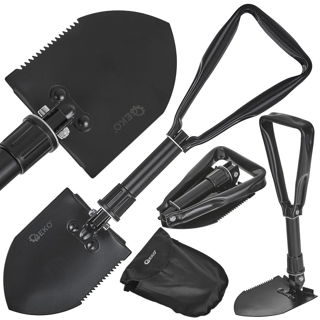 2-in-1 Tactical Folding Shovel BLACK SURVIVAL SERIES