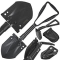 5-in-1 Tactical Folding Shovel — Black Survival Series