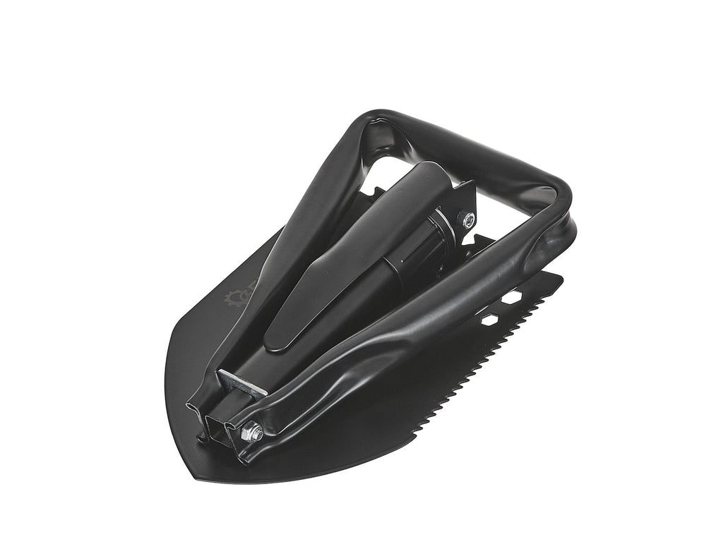 5-in-1 Tactical Folding Shovel — Black Survival Series
