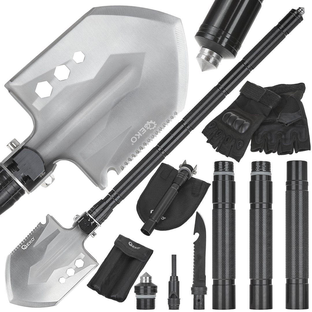 Multi-purpose Tactical Folding Shovel — Black Survival Series