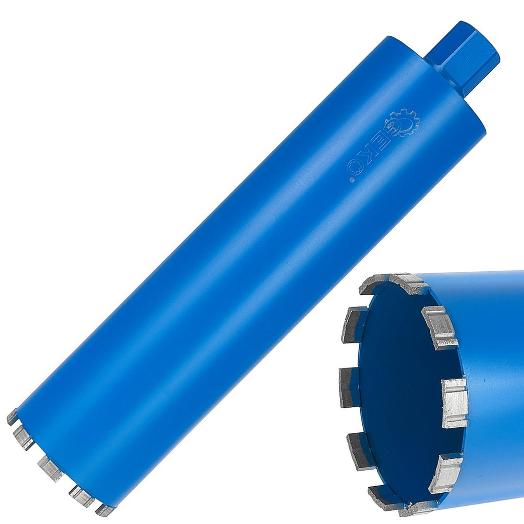 Diamond crown drill bit 112x10x450 mm 10T 1-1/4"
