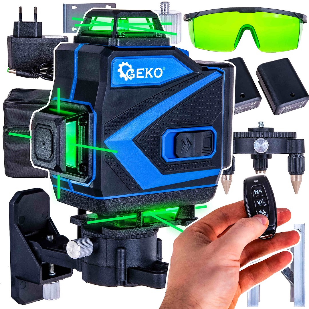 4D 360° Cross Laser Level + Accessories