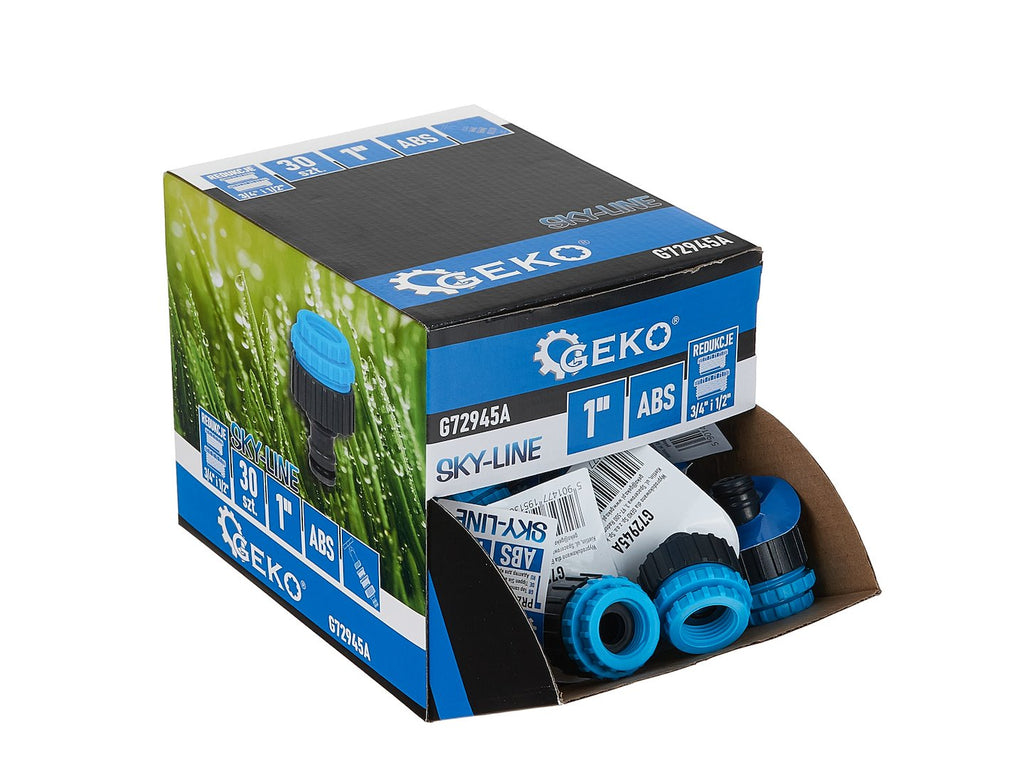 1" Tap Connector with 3/4" and 1/2" Reducers, SKY-LINE Series – Display Box – Pack of 30